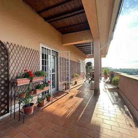 Eur-motagnola Attico 2bedr 280 Terrace View شقة روما